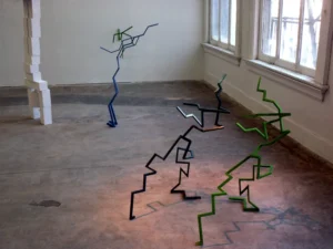Installation view, Judy Pfaff