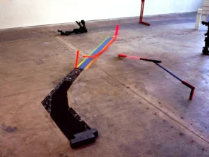 Installation view, Judy Pfaff