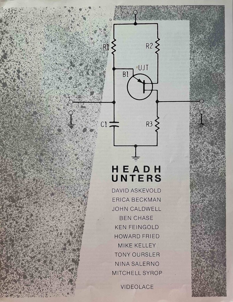 Headhunters poster, courtesy of the Mike Kelley Archive 