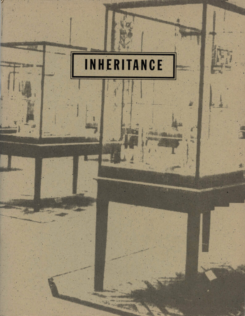 Inheritance exhibition pamphlet cover