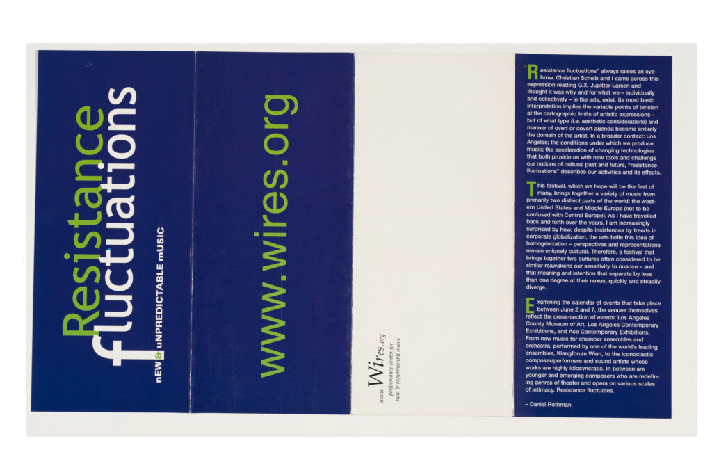 Resistance Fluctuations flyer