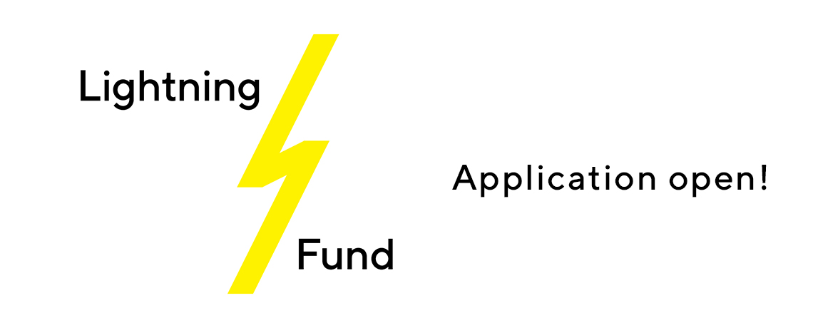 webbanner promoting that LACE lightning fund recovery grant applications are now open